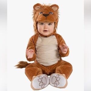 Baby Lion Cub Halloween Costume brown and cream color size 0-6 months